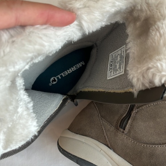Merrell Jovilee winter boots Boulder/Sea Fog, W6 EUC very clean! - Picture 8 of 13